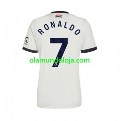 Camisola Manchester United Cristiano Ronaldo 7 Homem Equipamento Terceiro 2024-2025 Manga Curta